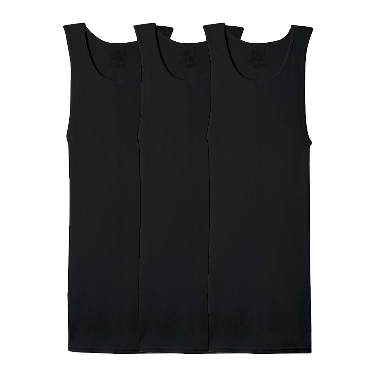 Fruit Of The Loom Camiseta Atletica, Ropa Interior Hombre, Negro (Black), G