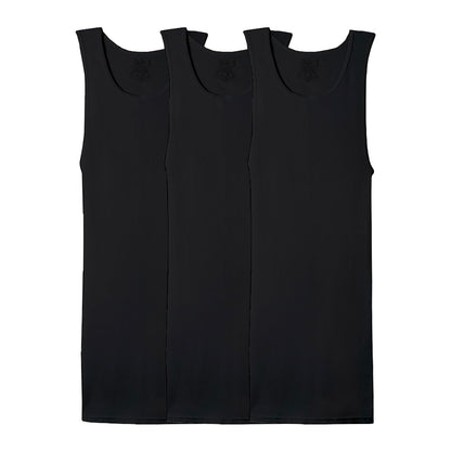 Fruit Of The Loom Camiseta Atletica, Ropa Interior Hombre, Negro (Black), G