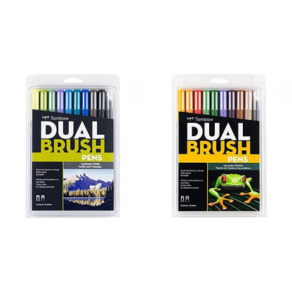 Tombow Dual Brush Pen Marcadores Artísticos de Doble Punta - Paisaje - 1 paquete - Marcadores Artísticos + Rotuladores