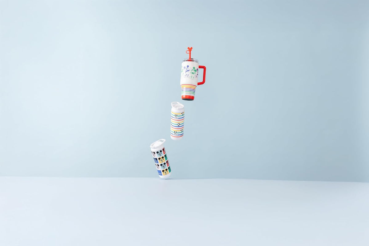 Igloo Mickey Stripe 16 onzas, vaso aislado de acero inoxidable