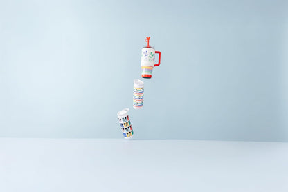Igloo Mickey Stripe 16 onzas, vaso aislado de acero inoxidable