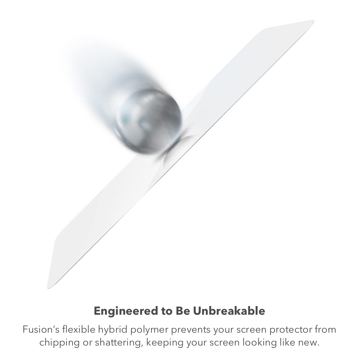 ZAGG InvisibleShield Fusion con D3O para Samsung Galaxy S22 – Protección de visualización híbrida flexible – Fortalecido con D3O – Protección extrema contra impactos y arañazos