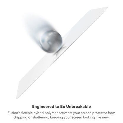 ZAGG InvisibleShield Fusion con D3O para Samsung Galaxy S22 – Protección de visualización híbrida flexible – Fortalecido con D3O – Protección extrema contra impactos y arañazos