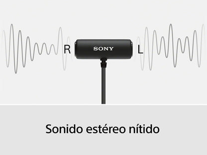 Sony Micrófono estéreo ECMLV1 de Solapa