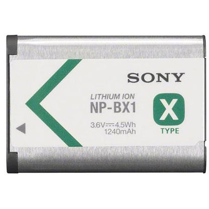 Sony NPBX1/M8 Iones de litio 1240mAh 3.6V batería recargable - Batería/Pila recargable (1240 mAh, 4.5 Wh, Ión de litio, 3.6 V, Gris, 1 pieza(s))