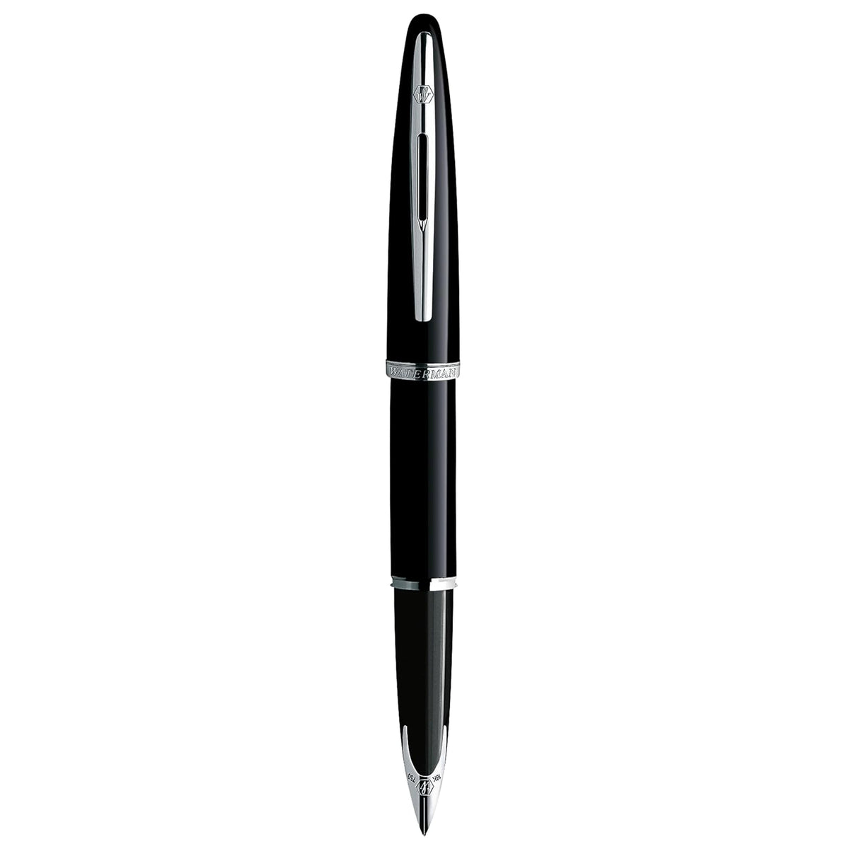 Waterman Carène Pluma Estilográfica, Negro (Black Sea), Punta Fina