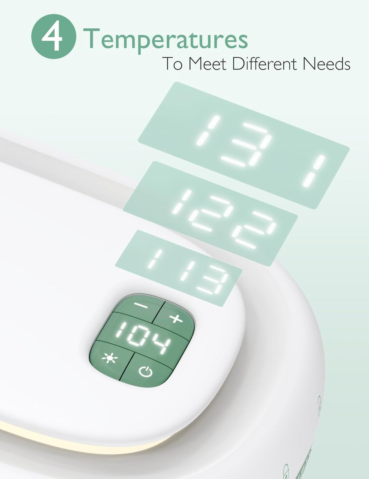 Momcozy - Calentador de Toallitas Mejorado, Doble Sellado para un Dispensador de Toallitas de Máxima Humedad, Innovador Diseño de Resorte, Compatible con 60-80 Toallitas, Calentador de Pañales con luz