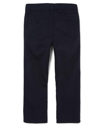 The Children's Place Pantalones Chinos elásticos Uniformes para niños, Paquete de 2 Pantalones para Niños