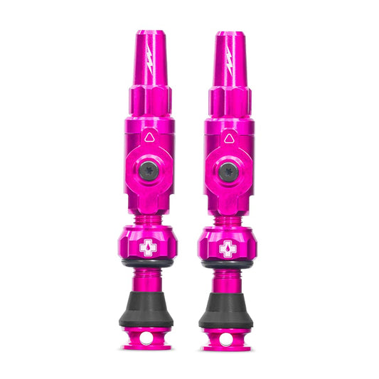 Muc-Off Valvulas sin Camara Big Bore Lite, Rosa, 45 mm, Tapas de Polvo Presta, 21157