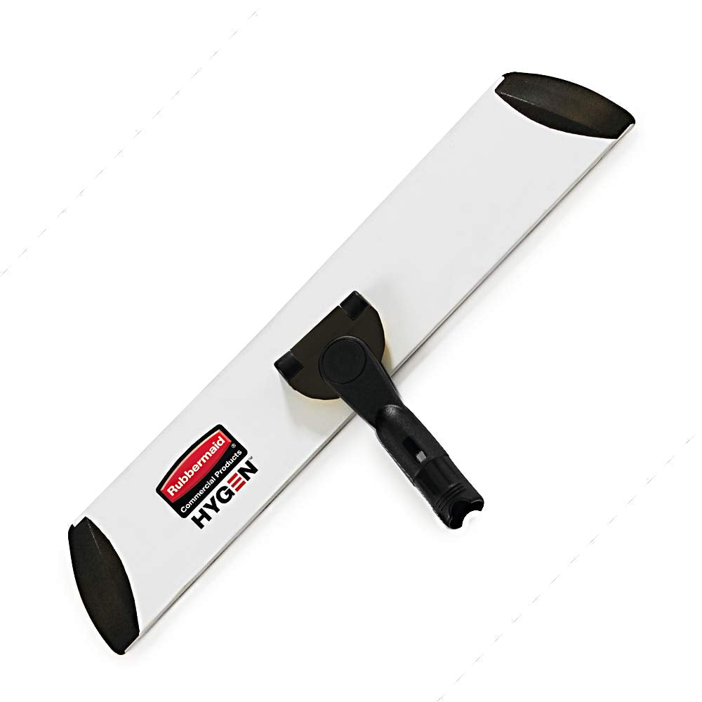 Rubbermaid Commercial Products Executive HYGEN Mop 1863893 | Plateado/Negro, Conexión Rápida, Almohadillas 18 pulgadas, Mango No Incluido