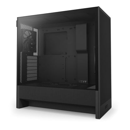 NZXT Gabinete H5 Flow ATX Negro con Cristal Templado, USB 3.2 y USB Tipo-C – Torre para PC Gaming