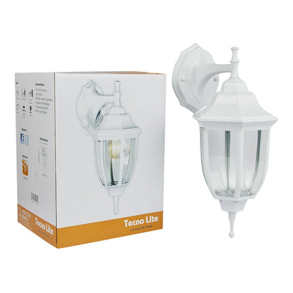 Lámpara de Pared para Exterior, Base E27 - Tecnolite Salermo - Blanco