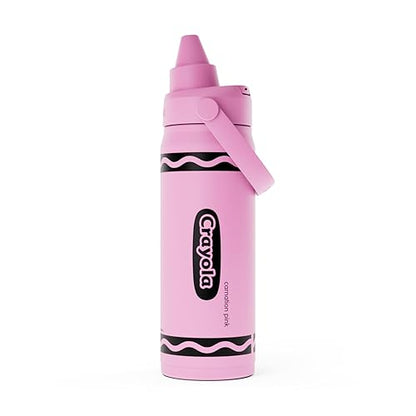 CamelBak Crayola Chug - Botella de agua de acero inoxidable, color rosa, 16 onzas
