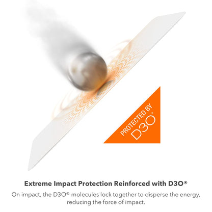 ZAGG InvisibleShield Fusion con D3O para Samsung Galaxy S22 – Protección de visualización híbrida flexible – Fortalecido con D3O – Protección extrema contra impactos y arañazos