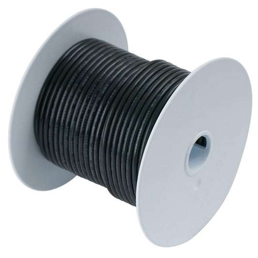 Ancor Cable de batería y Alambre de Calidad Marina 18 AWG – 4/0 AWG Todos los Colores y tamaños de Bobina, 16 AWG, Negro, 30.5 m
