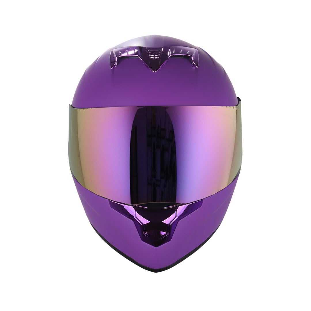 Casco Edge Integral Dot Racer Morado Mate M