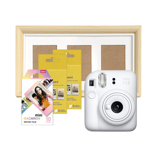 Fujifilm Paq. instax Mini 12 Blanca + Marco + Película