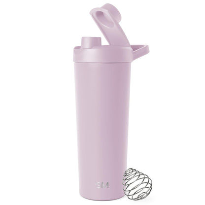 Simple Modern Rally Botella Mezcladora de Acero Inoxidable con Bola, 710 ml - 0.7 Litros - Morado (Lavender Mist)