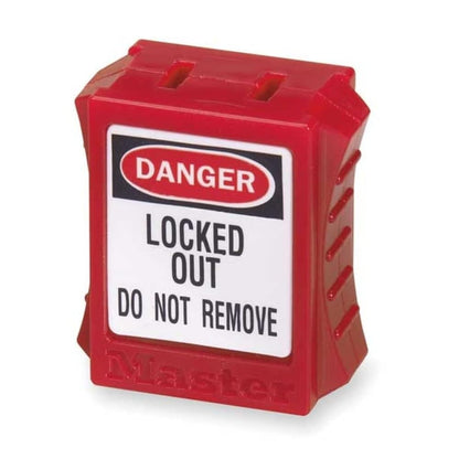 Master Lock S2005 - Bloqueo de clavija eléctrica, color rojo