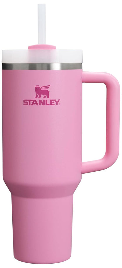 Stanley Quencher H2.0 Vaso Térmico con Popote, Acero Inoxidable, 14 a 64 oz - Peonía - Contemporáneo, minimalista