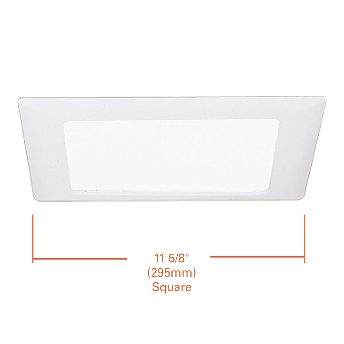 Halo 20P Albalite Lente Cuadrado, 11-5/8", Blanco