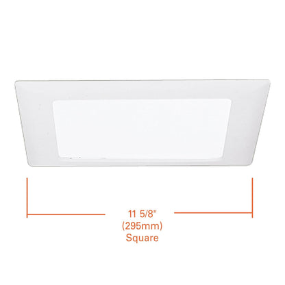 Halo 20P Albalite Lente Cuadrado, 11-5/8", Blanco