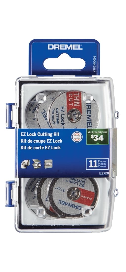 Dremel 2615E728AB Set/Kit de Accesorios EZ Lock, 11 piezas