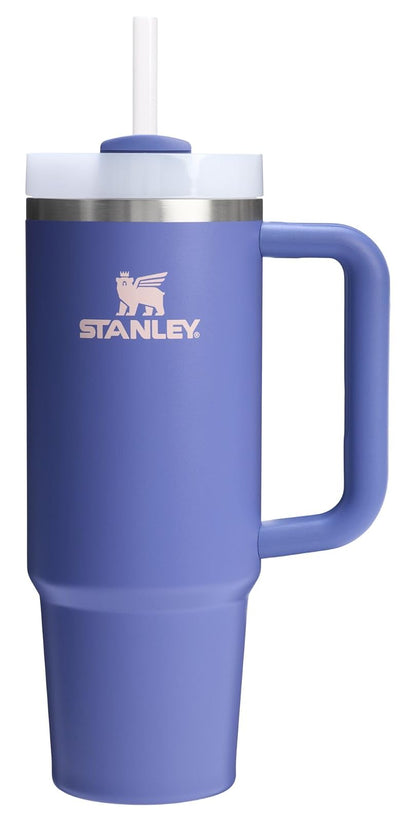 Stanley Vaso con Asa y Popote, 40 oz, Tapa FlowState, Azul - 30 oz - Lupine