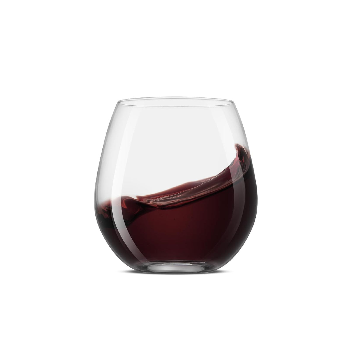 JoyJolt Spirits - Copas de vino sin tallo para vino tinto o blanco (juego de 4 unidades)