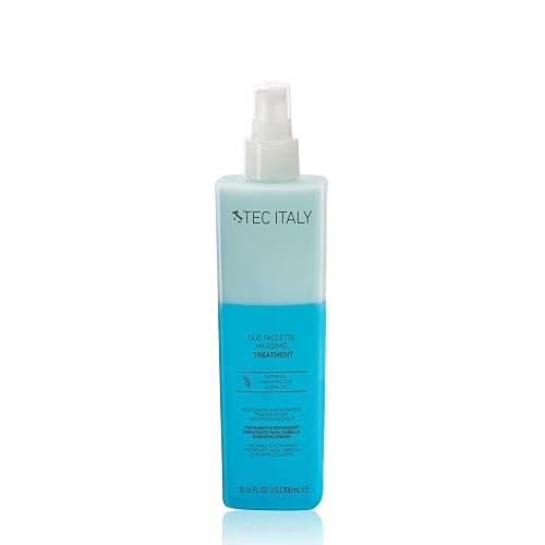 TEC ITALY Due Faccetta Massimo Tratamiento para Cabello Decolorado 300 ml | Repara e hidrata cabello decolorado o sobreprocesado. Regula la porosidad y facilita el desenredo. Con protección UV.