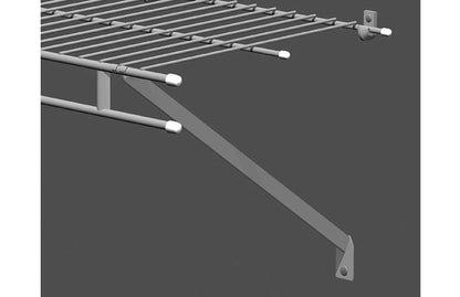ClosetMaid 75355 Tapones de Alambre para Estante de 24 Grandes y 60 pequeños, 84 Unidades, Color Blanco