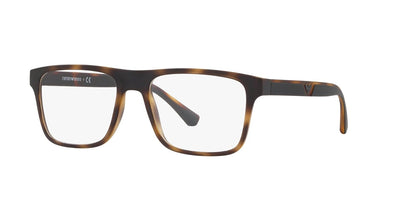 Emporio Armani Ea4115 - Marcos para anteojos graduadas para hombre con dos clips intercambiables rectangulares