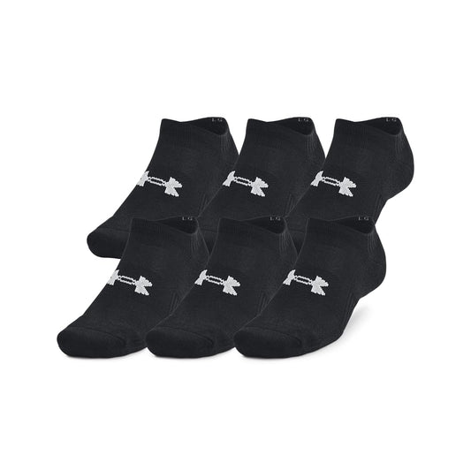 Under Armour Calcetines de algodón de entrenamiento sin mostrar paquete de 6 Calcetín Unisex adulto