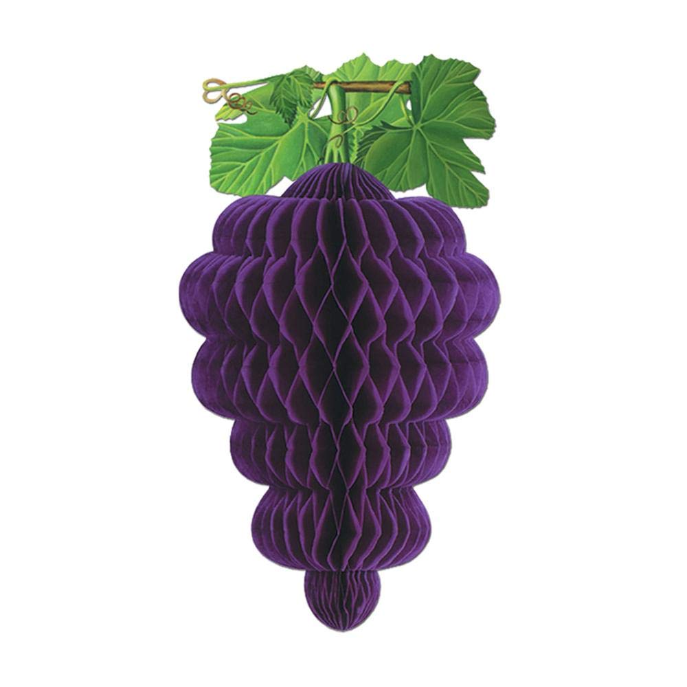 Beistle 55414 Grape Cluster Tissue, 17-Inch, Multicolored