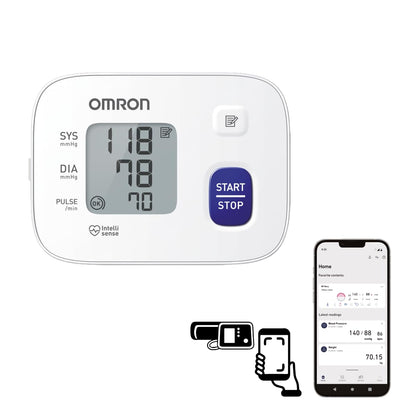 OMRON Baumanómetro automático de muñeca RS1 (HEM-6160-E) compatible con app OMRON connect