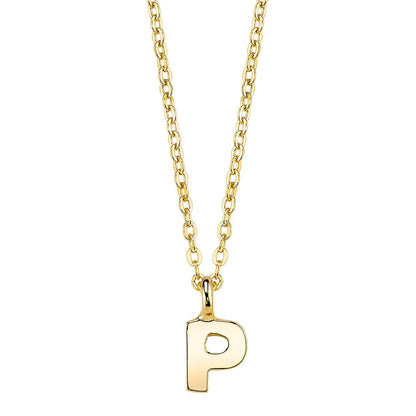 1928 Jewelry Gold-Tone 7mm Initial Pendant Necklace, 20"