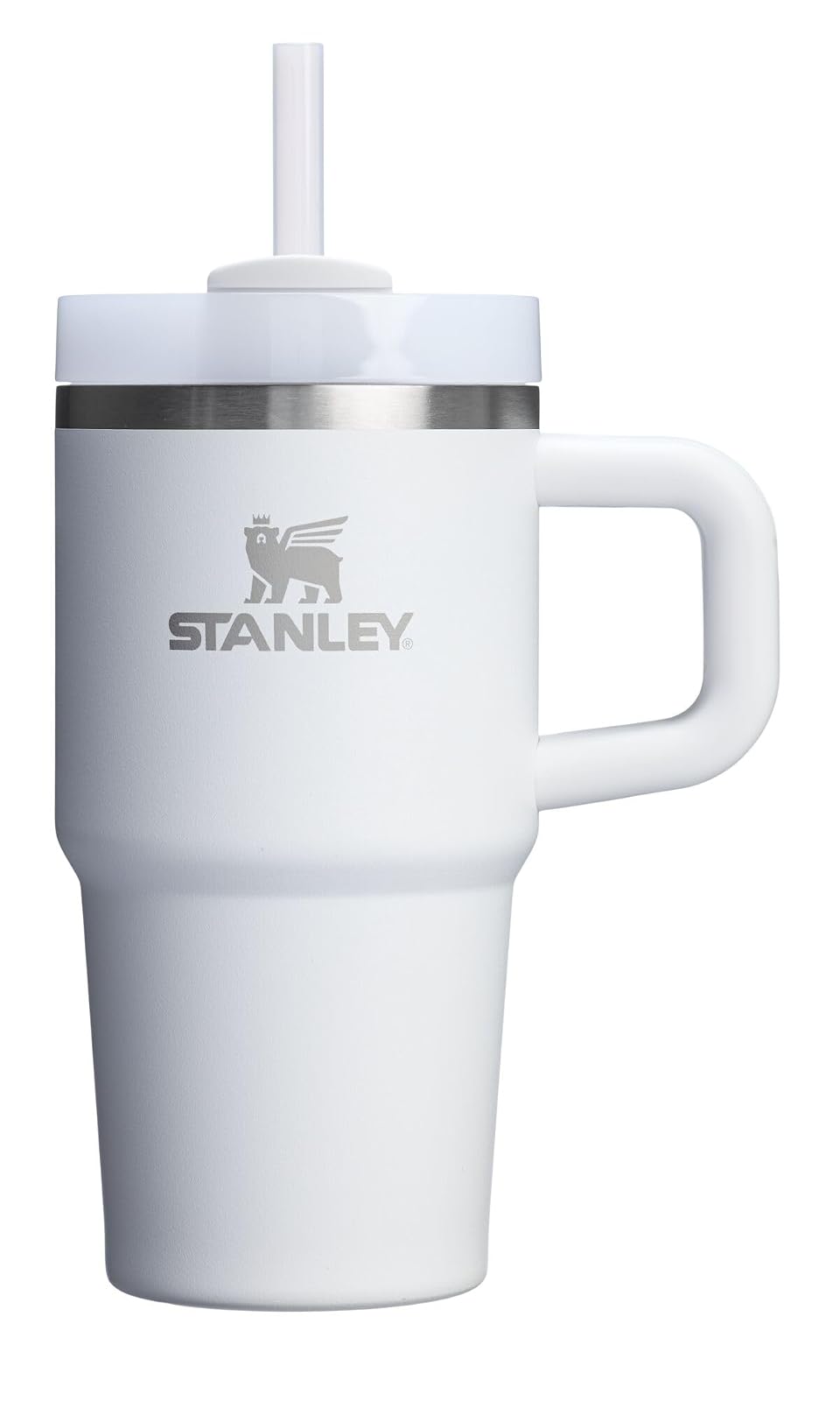 Stanley Quencher H2.0 Vaso con Asa y Popote, Tapa FlowState - 591.47 mililitros - Frost