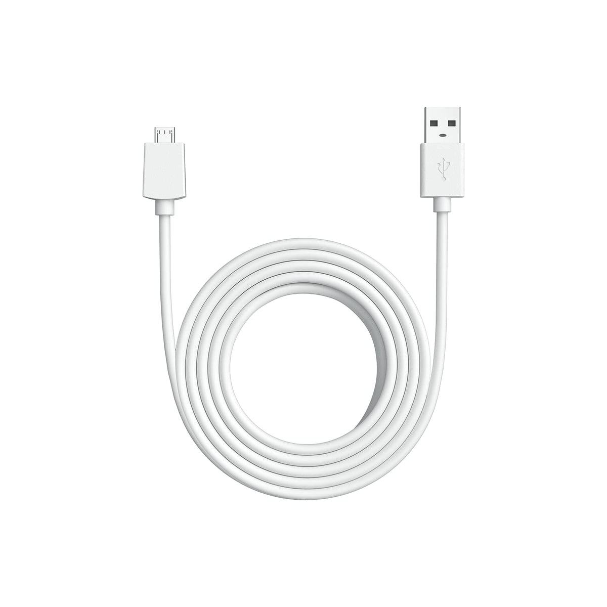 Cable de Alimentación USB-A a Micro USB Ring de 3 Metros para Indoor Cam - Blanco