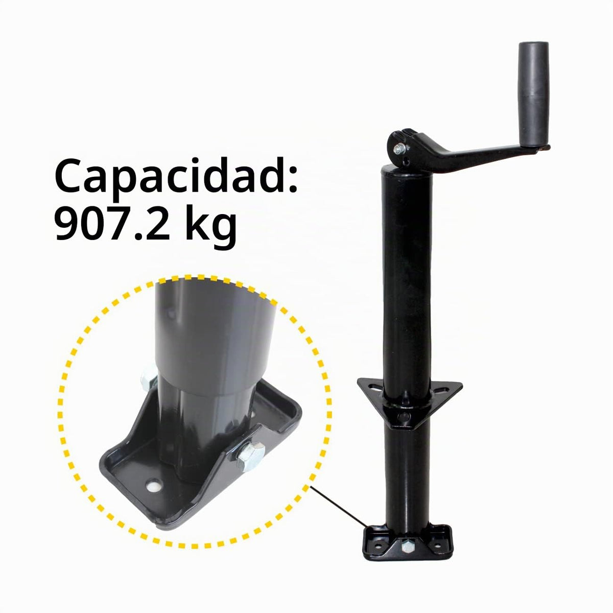 MaxxHaul Gato de Remolque con Montura en A 70159, 14 in, 2000 Libras, Viento Superior, Negro