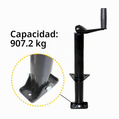 MaxxHaul Gato de Remolque con Montura en A 70159, 14 in, 2000 Libras, Viento Superior, Negro