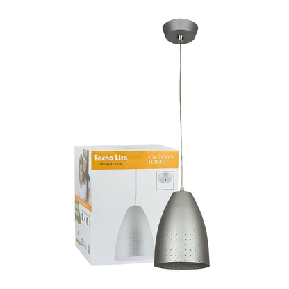 Tecnolite Lámpara de Interior para Suspender, Base E27, Satinado