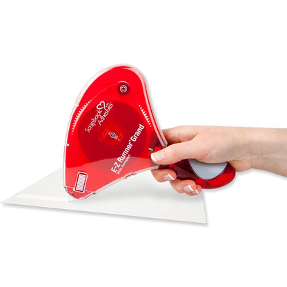 3L 01250-6 - Dispensador de calcomanía de doble cara E-Z Runner Grand de doble cara, reciclable, 150 pies, rojo, 150 pies