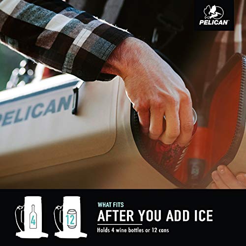 Pelican Dayventure - Enfriador Suave con Honda, Capacidad de 12 latas o 4 Botellas de Vino con Hielo, Resistente al Agua, Carcasa Exterior a Prueba de desgarros, Correa de Hombro Acolchada