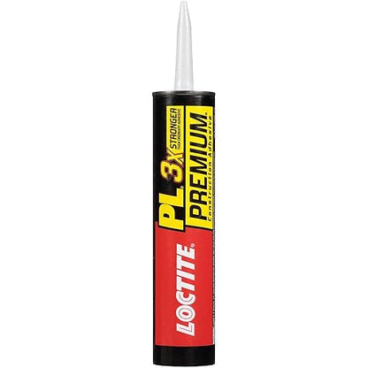 Loctite PL - calcomanía de construcción de poliuretano premium, pegamento versátil para madera, hormigón, piedra, metal y más, 10 onzas, cartucho, 1 paquete