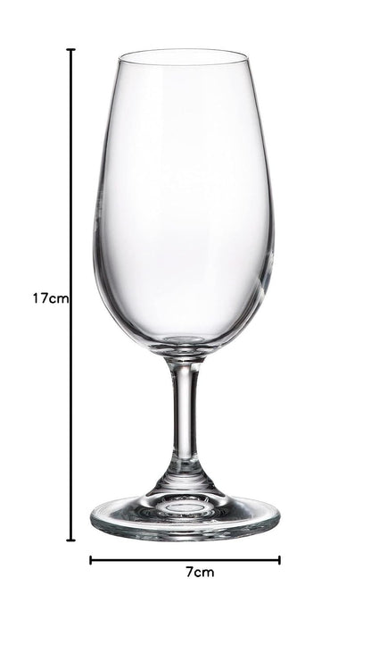 Bohemia Crystalite Juego De 6 Copas De Vidrio Para Degustación Colibri 210 ml Copa para Licor Brindis