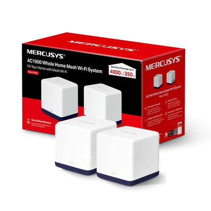 Mercusys Halo H50G Sistema WiFi Mesh AC1900, 3 Piezas - WiFi5 AC1900 Gigabit Paquete de 2