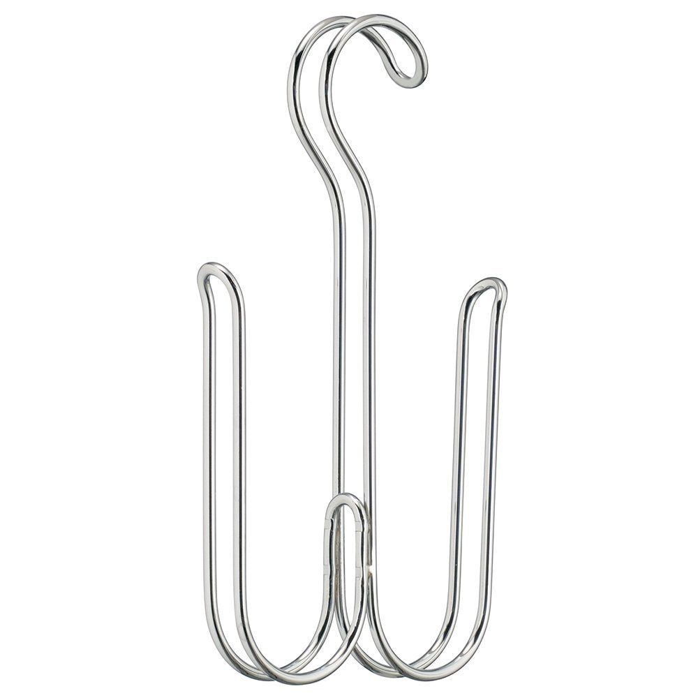 InterDesign Classico Over The Rod, Dual Accessory Hook, Chrome - Gancho para dual orios - Cromado