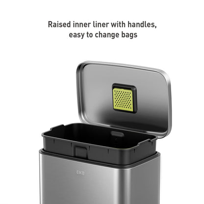 EKO Madison Bote de Basura para Cocina 50 L con Pedal