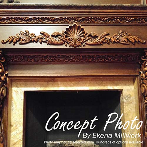 Ekena Millwork 5 1/8 pulgadas de ancho x 6 5/8 pulgadas de alto x 1 1/8 pulgadas P Angel Onlay, 2 izquierdas y 2 derechos