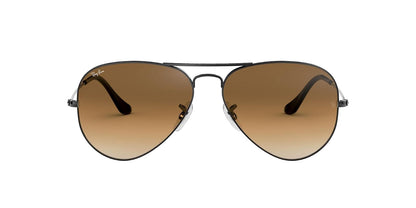 Ray-Ban Aviator Large Metal 0RB3025 - Gafas de Sol - Gunmetal - Marrón degradado transparente - 57.5 Milímetros
